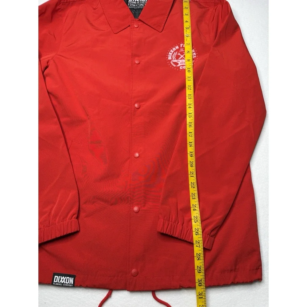 Dixxon Jacket Coaches Unite Men Med Red Windbreaker Coach Grunge Streetwear New